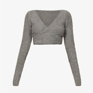 SKIMS Cozy Knit Wrap Top NWT